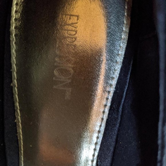 Black satin high heels - Picture 4 of 5